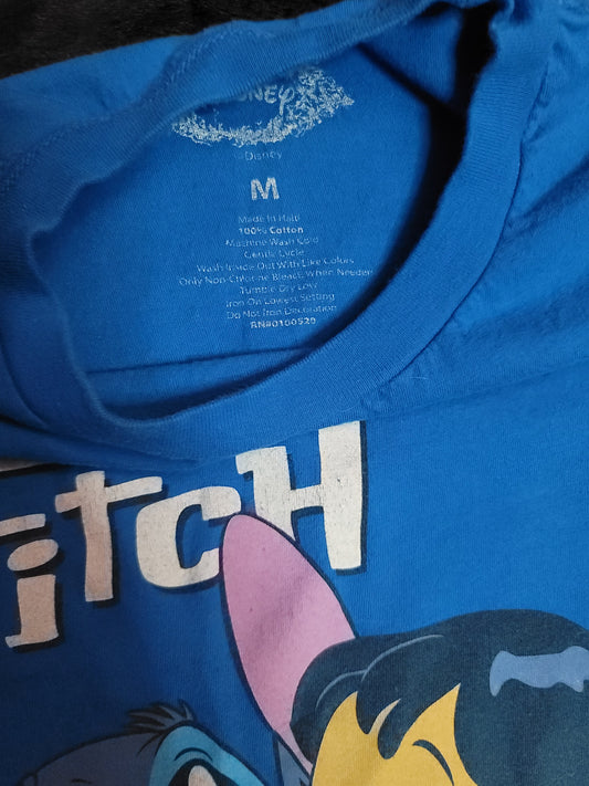 Disney Lilo & Stitch used blue t shirt short sleeve youth medium
