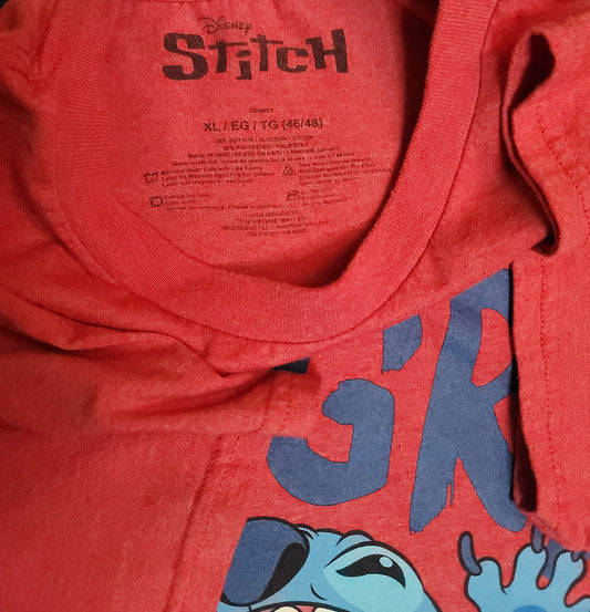 Hangry Stitch red men's XL T-shirt Disney