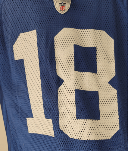 Peyton Manning jersey with number 18 and NFL logo