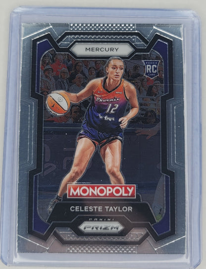 2024 WNBA Celeste Taylor rookie Monopoly Prizm basketball card