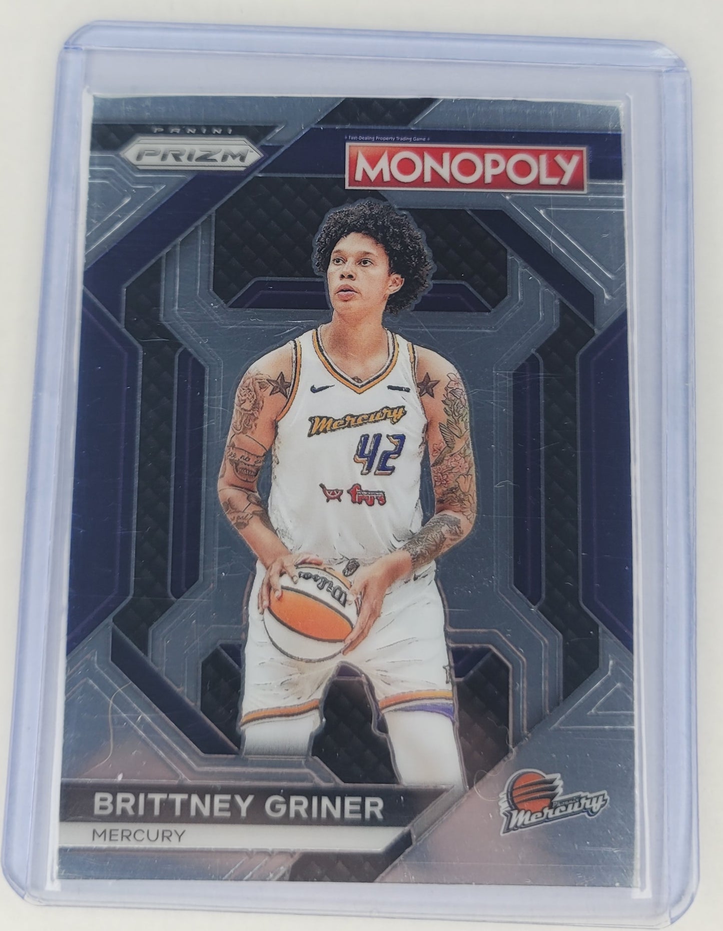 2024 WNBA Brittney Griner insert Monopoly Prizm basketball card