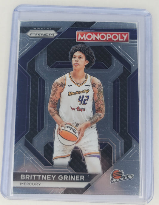 2024 WNBA Brittney Griner insert Monopoly Prizm basketball card
