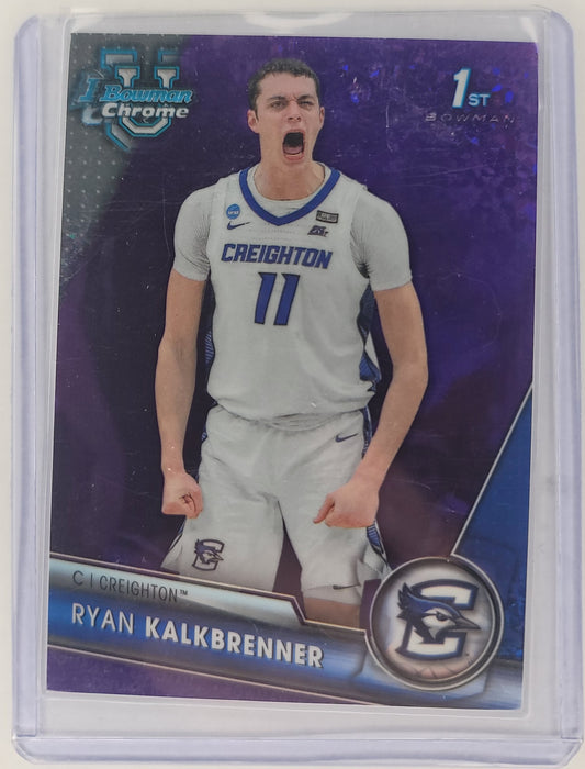 Ryan Kalkbrenner 1st Bowman Chrome U purple shimmer no.17 #83/399