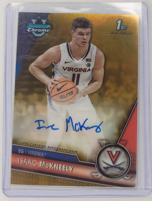 Isaac McNeely Bowman Chrome U Basketball 2023-24 #'d 37/50 Gold Refractor