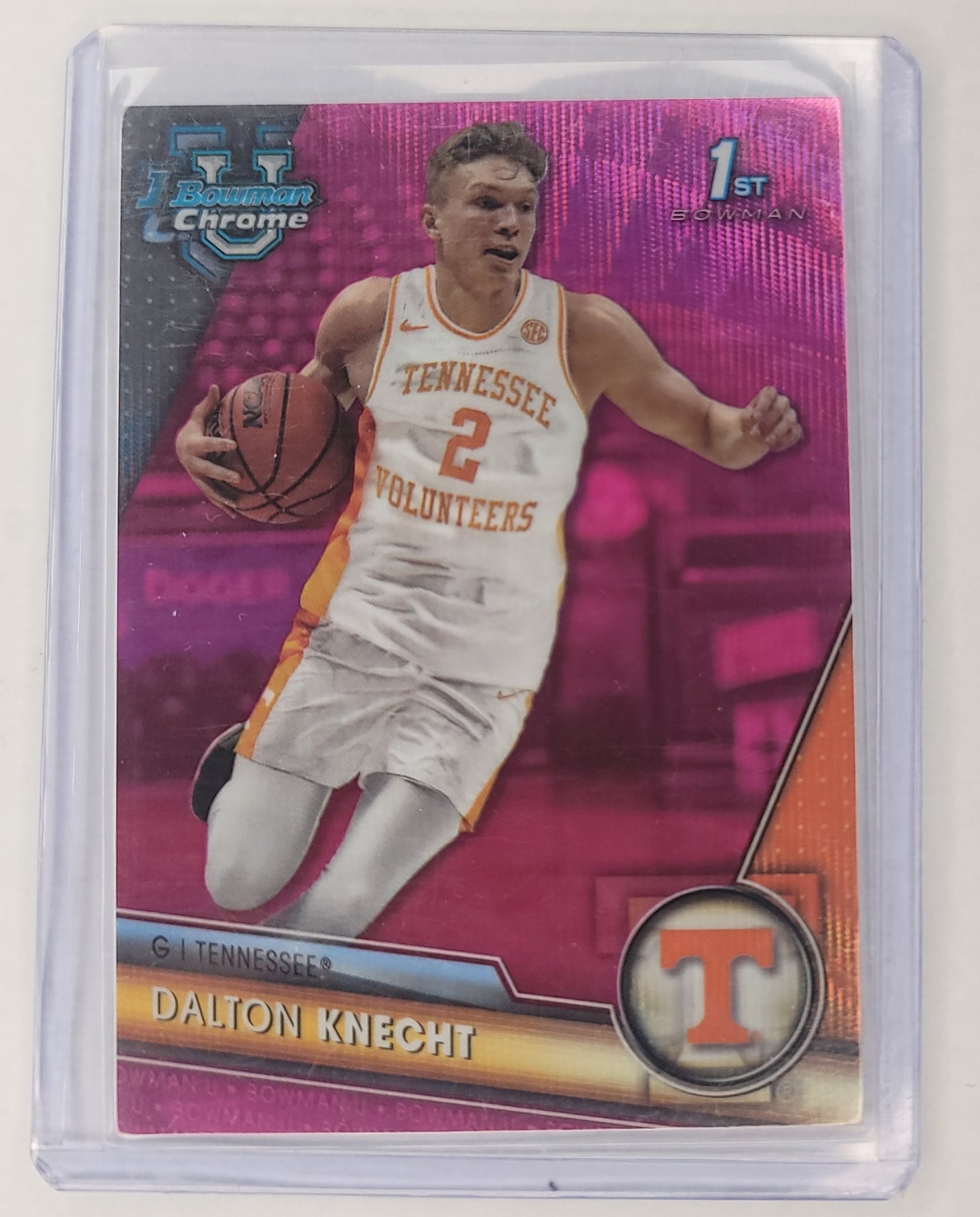 Dalton Knecht #48 Bowman Chrome U Basketball Pink Wave refractor 64/125