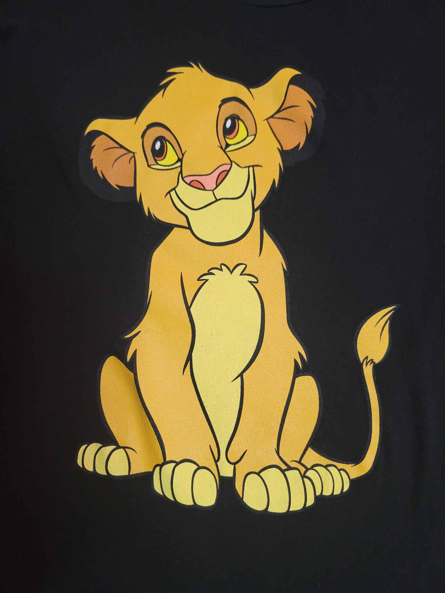 Young Simba The Lion King t-shirt black youth XL girls fit