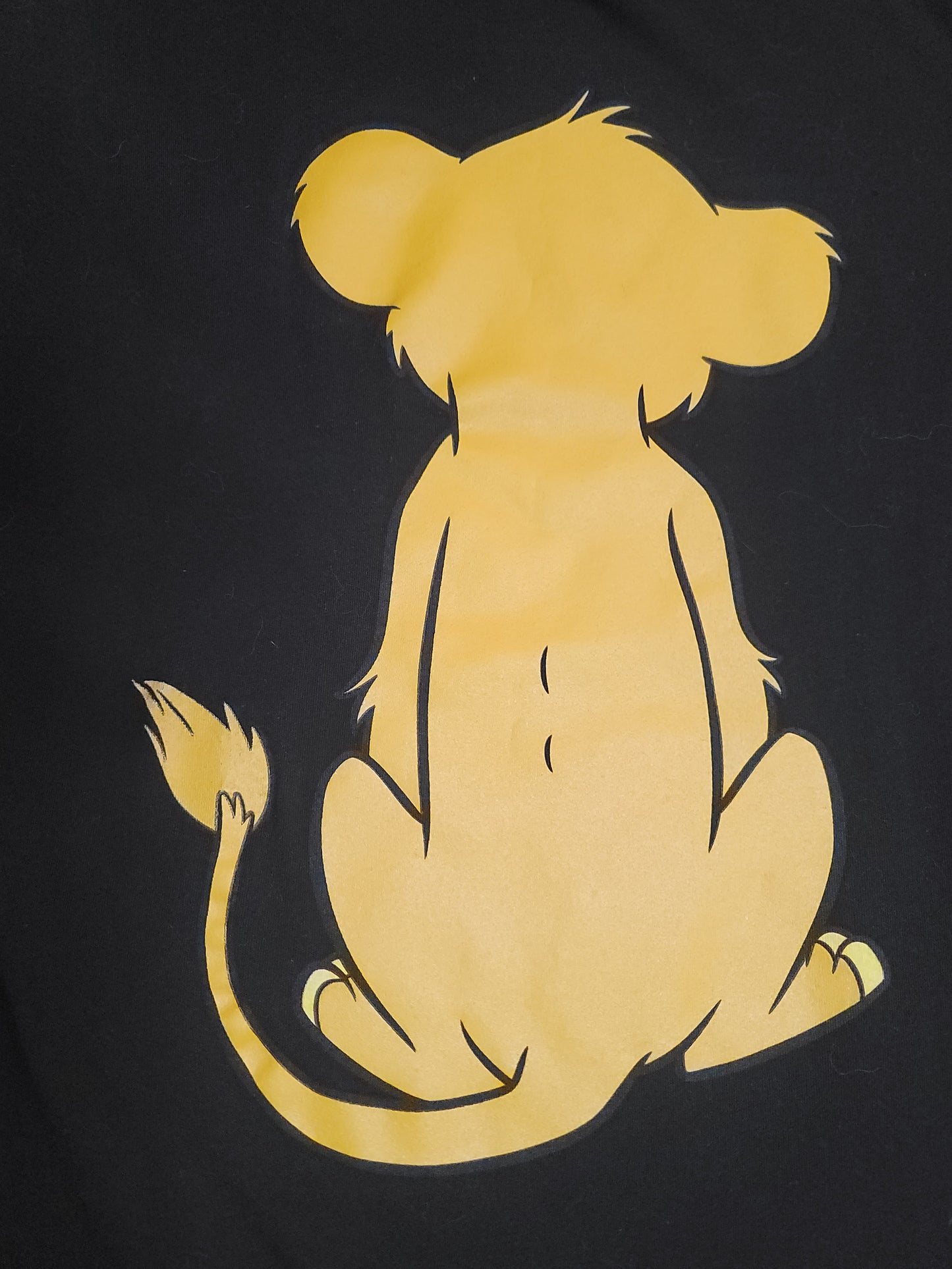 Young Simba The Lion King t-shirt black youth XL girls fit