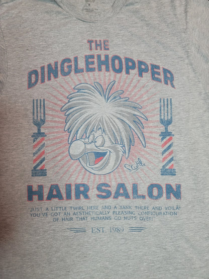 "The Dinglehopper Hair Salon" gray Disney t-shirt Youth M