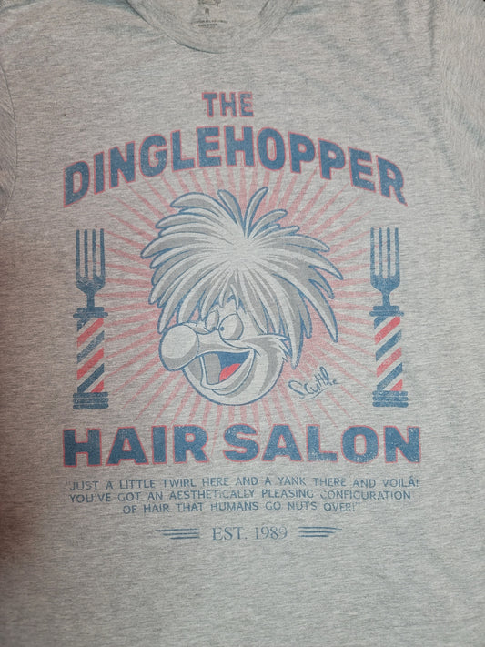 "The Dinglehopper Hair Salon" gray Disney t-shirt Youth M