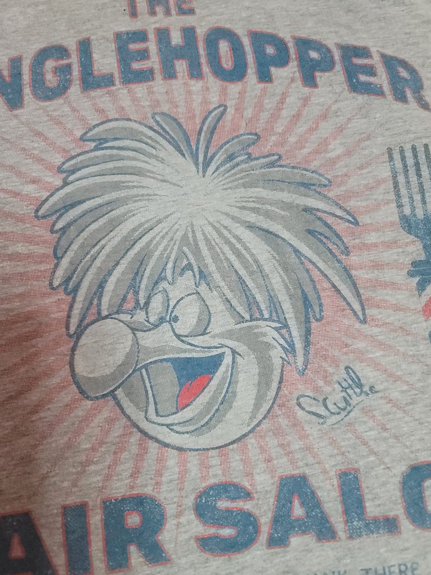 "The Dinglehopper Hair Salon" gray Disney t-shirt Youth M