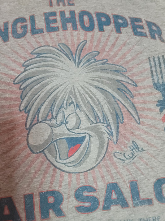 "The Dinglehopper Hair Salon" gray Disney t-shirt Youth M