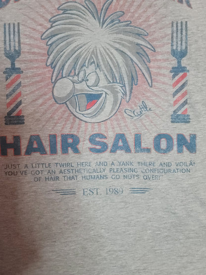 "The Dinglehopper Hair Salon" gray Disney t-shirt Youth M