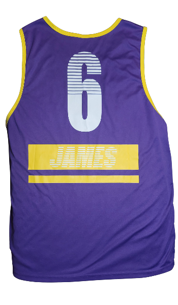 Los Angeles Lakers NBA XXL used Lebron James Jersey #6