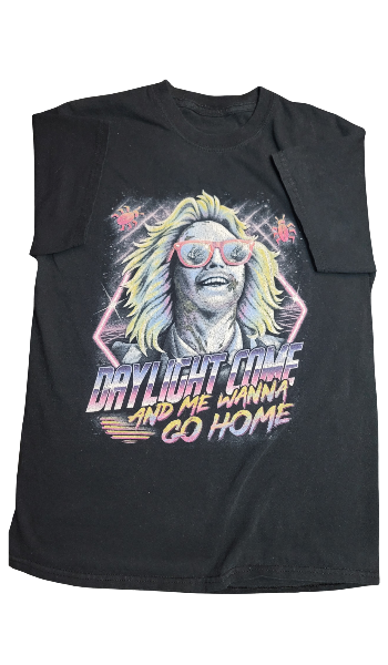 Beetlejuice " Daylight come and me wanna go home" t-shirt used youth medium