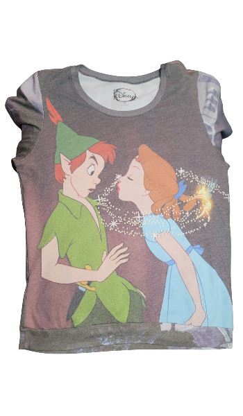 Peter Pan and Wendy graphic sweater London skyline LS XL