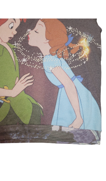 Peter Pan and Wendy graphic sweater London skyline LS XL