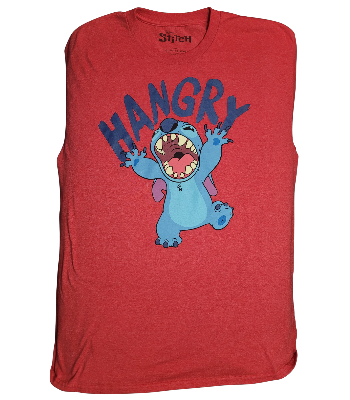 Hangry Stitch red men's XL T-shirt Disney