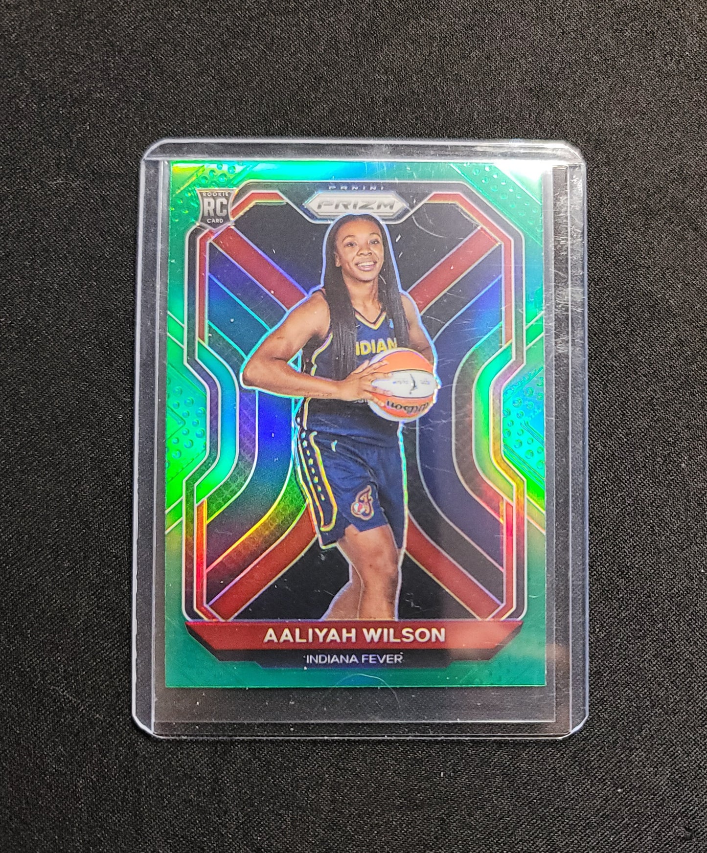 Aaliyah Wilson Rookie green prizm parallel 2021 WNBA Panini