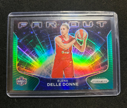 Elena Delle Donne Far Out green prizm 2021 WNBA Panini