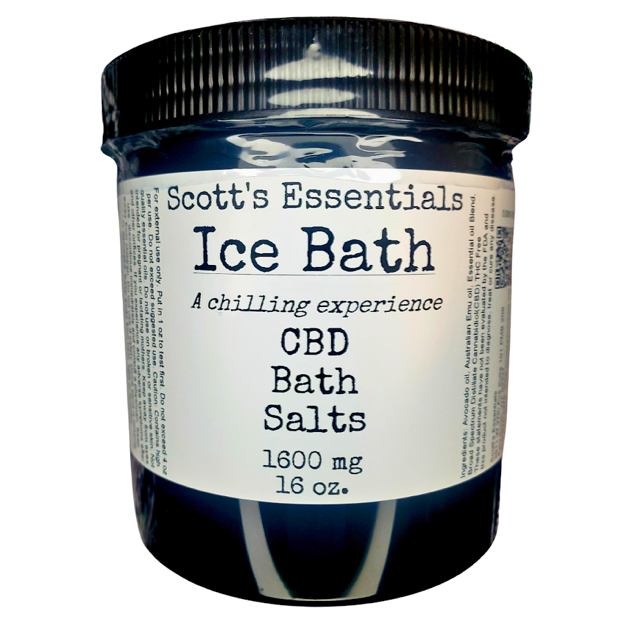 Ice Bath 1,600 mg CBD Bath Salts 16 oz.