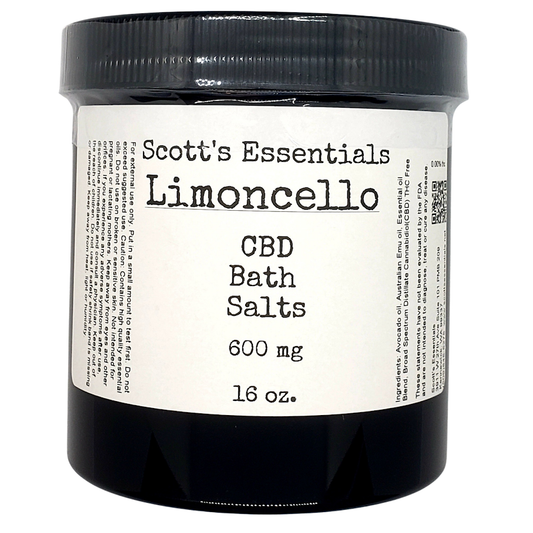 Limoncello 600 mg CBD Bath Salts 16 oz.