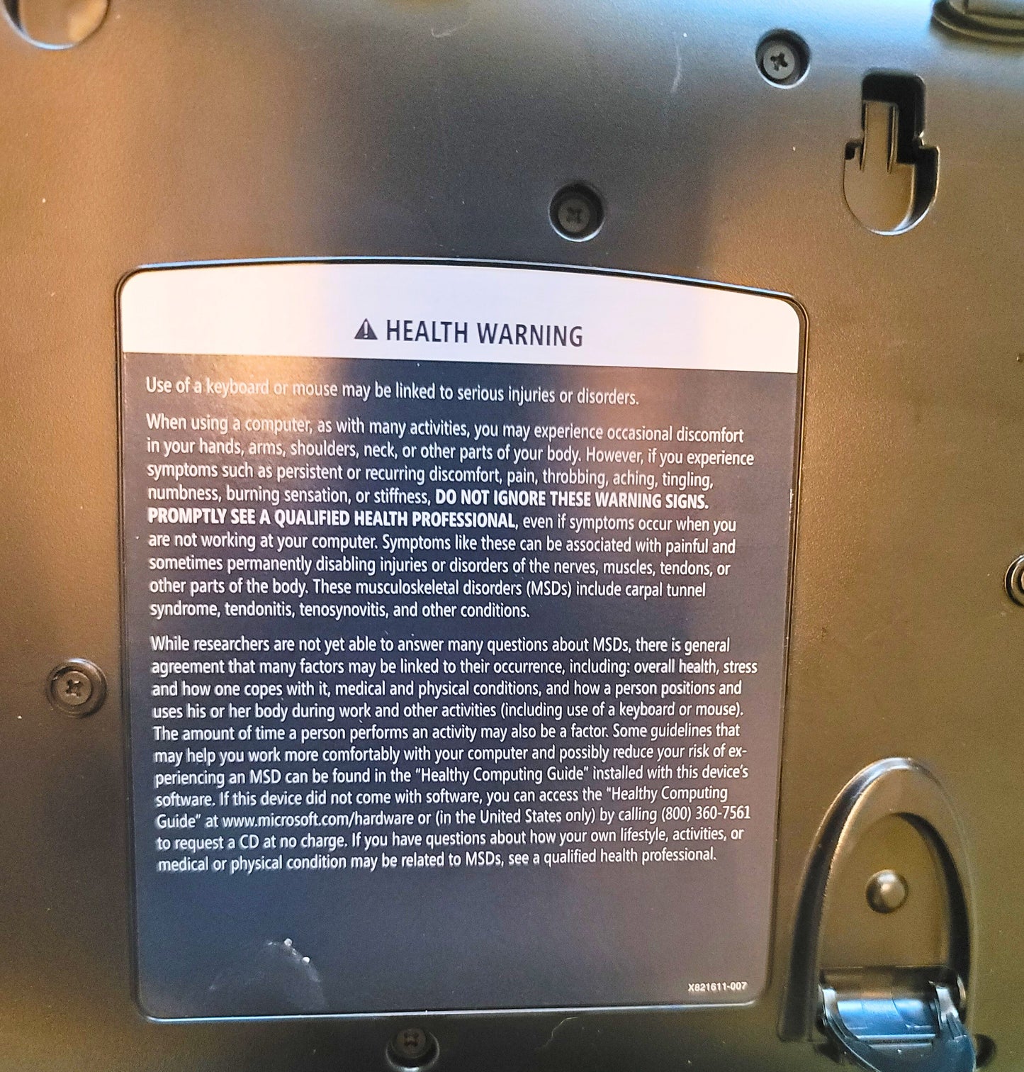 Microsoft Natural Ergonomic Keyboard 4000 v1.0