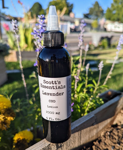 Lavender 2,000 mg CBD Lotion 4 oz.